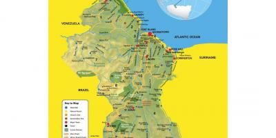 Peta Guyana peta lokasi